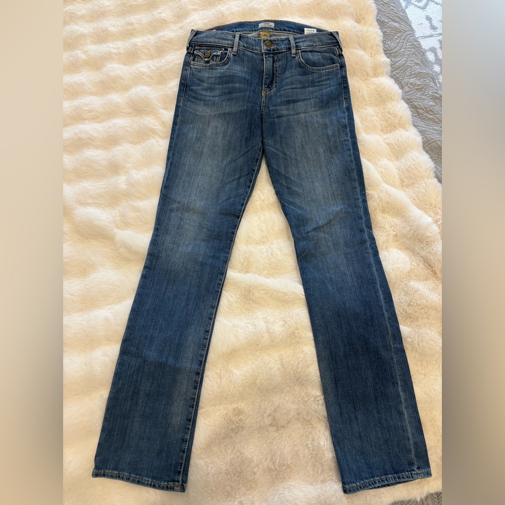True Religion Women's Medium Blue Straight-Leg Jeans